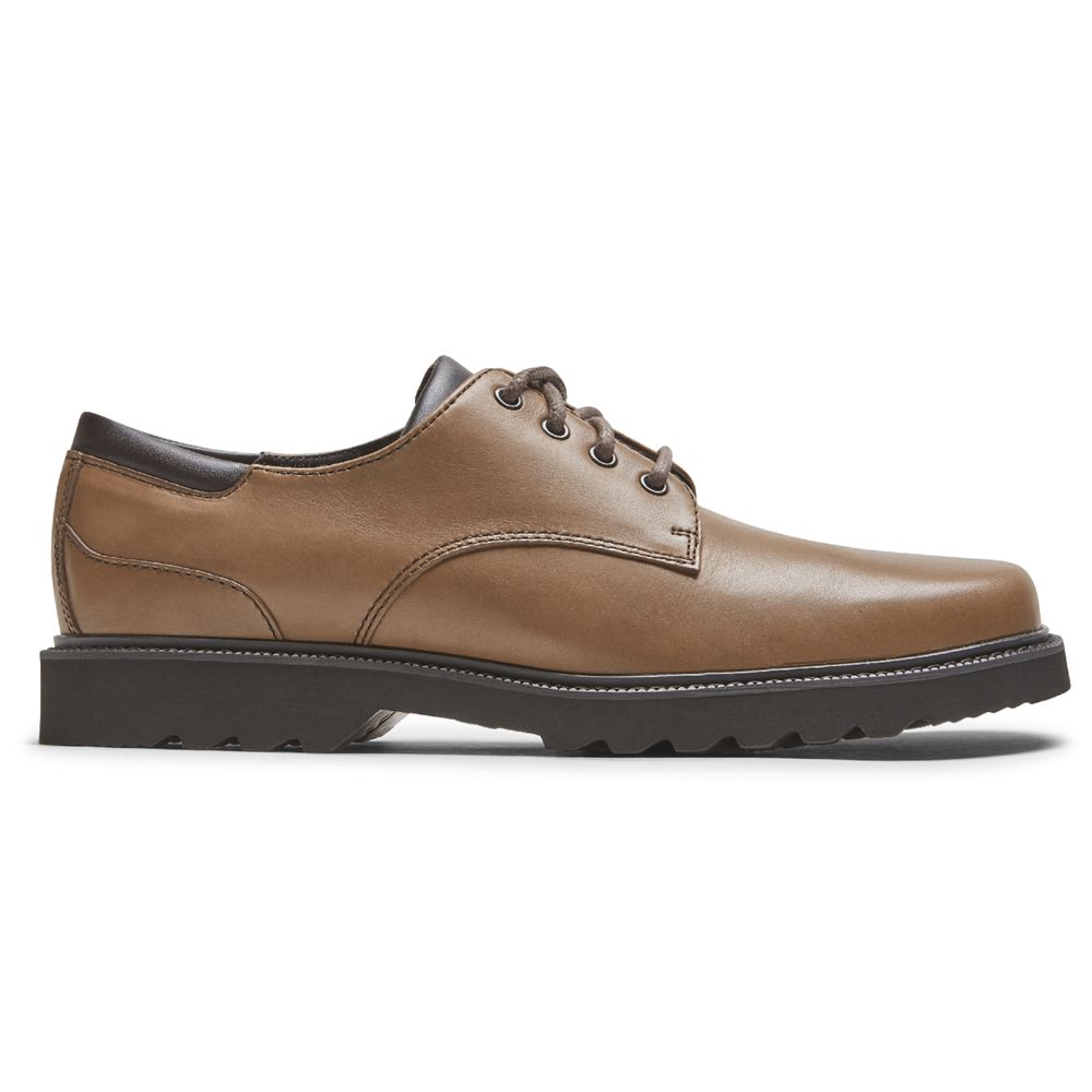 Rockport Men's Northfield Waterproof Oxfords - Dark Brown - USA (6018HQDNO)